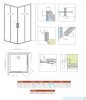 Radaway Idea Kdd Brushed Nickel kabina 120x100cm szczotkowany nikiel 387064-91-01L/387062-91-01R